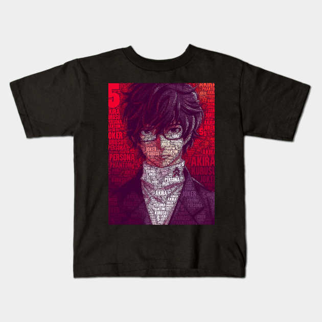 AKIRA KURUSU - Persona 5 Kids T-Shirt by QShiro